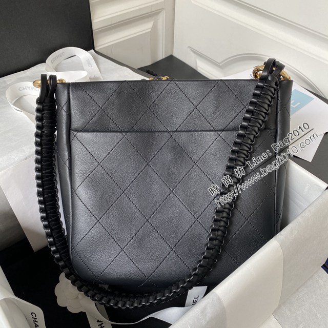 Chanel專櫃新款鏈條女包 香奈兒23A新款hobo handbag胎牛皮嬉皮包AS4210 djc6331